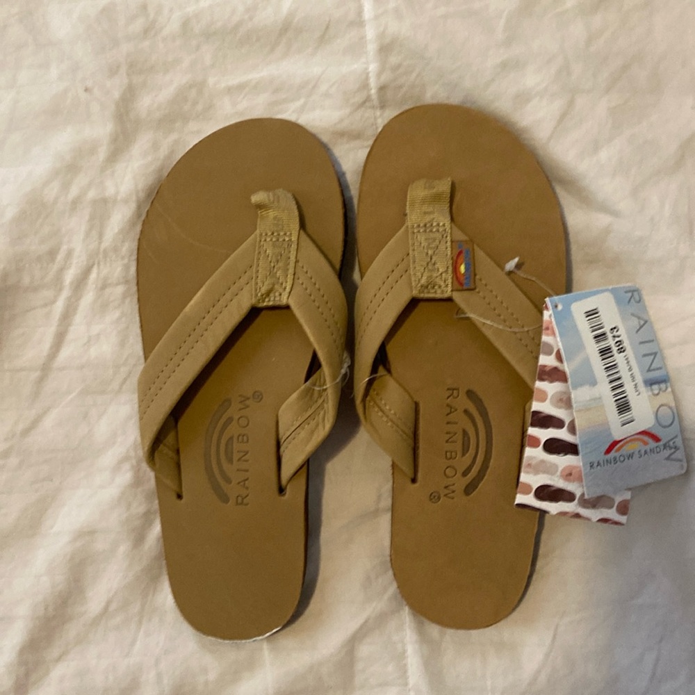 Small (5.5-6.5) Rainbow flip flops